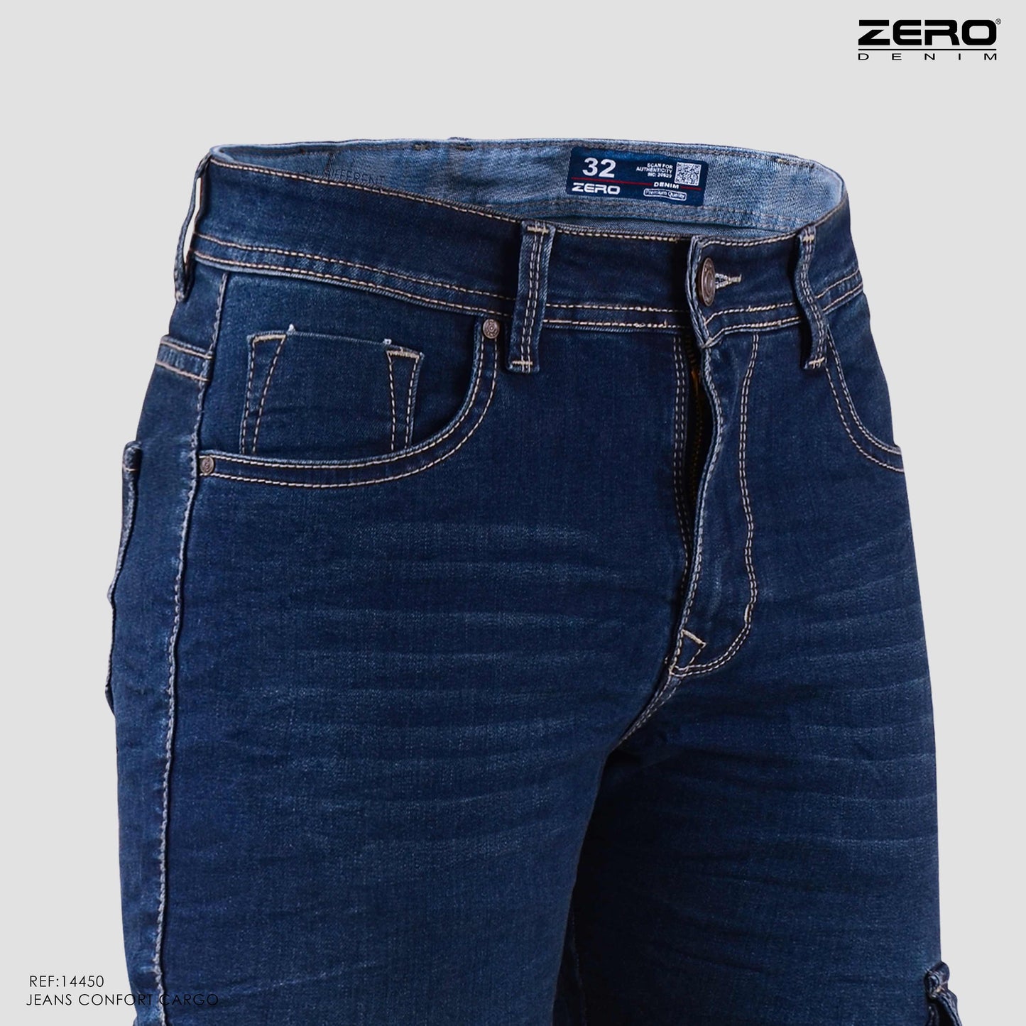 Jeans Hombre Cargo Azul 14450