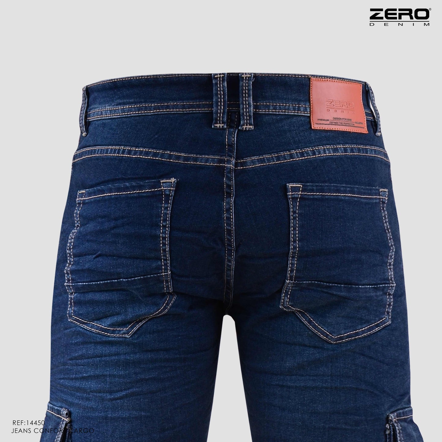 Jeans Hombre Cargo Azul 14450