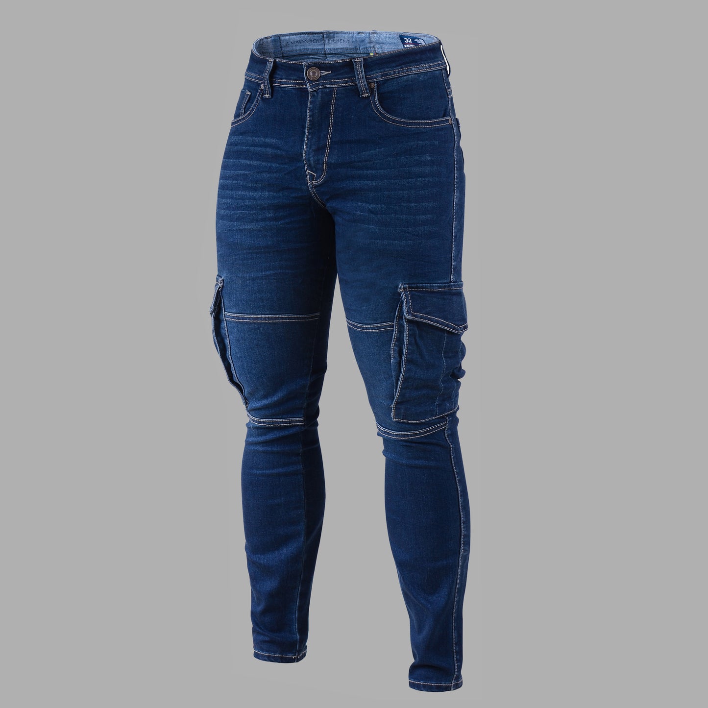 Jeans Hombre Cargo Azul 14450